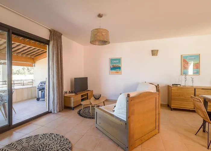 Maison Mitoyenne Vue Wifi Proche L'ile Rousse