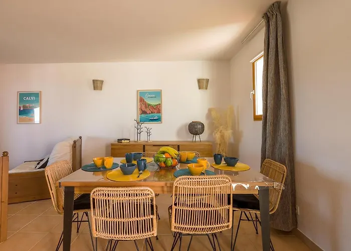 Maison Mitoyenne Vue Wifi Proche L'ile Rousse 公寓 贝尔戈代尔